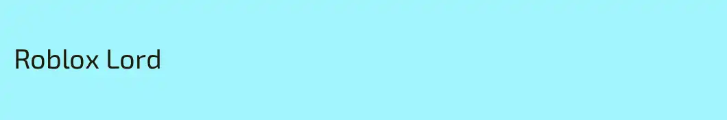Roblox Lord